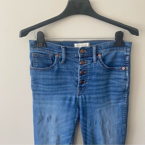 Madewell 10-Inch High Waist Button Front Crop Skinny Jeans - Picture 5 of 15